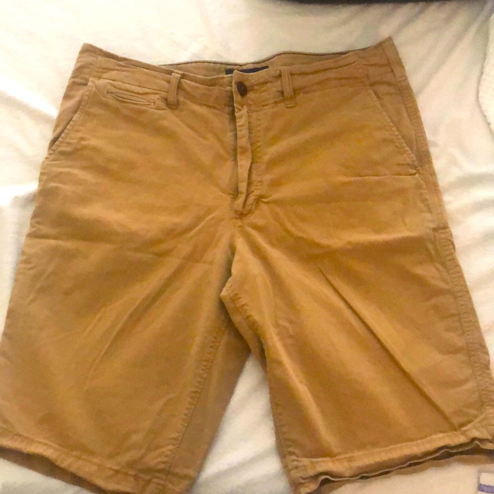 American Eagle Outfitters Tan Flat Front Men Shorts